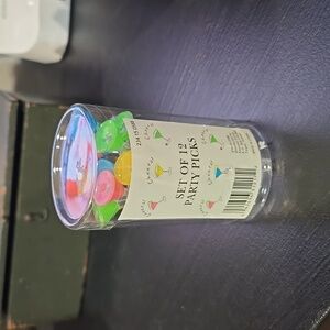 NWT SET OF 12 PARTY PICKS MARTINI GLASS.. #6572